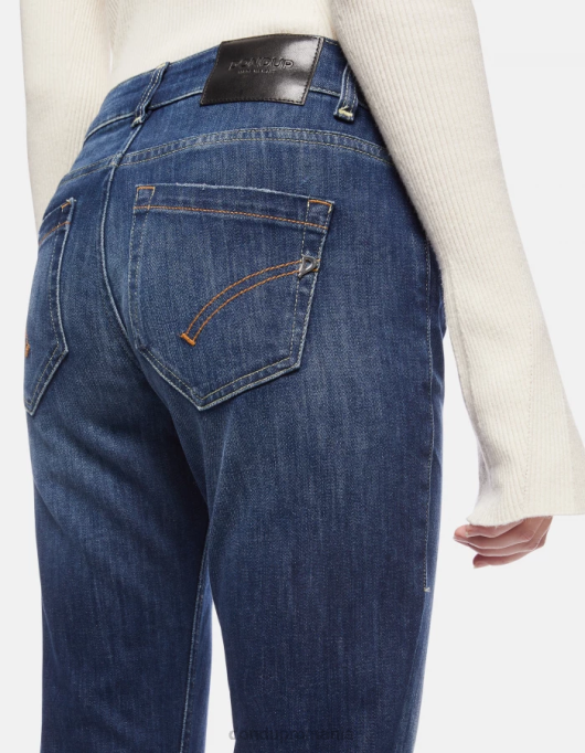 femei blugi skinny monroe din denim elastic V84D88 îmbrăcăminte albastru DONDUP