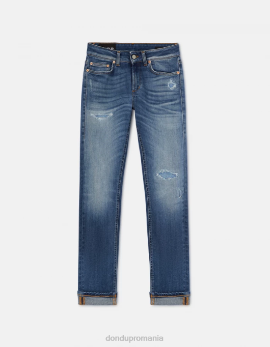 femei blugi skinny monroe din denim elastic V84D95 îmbrăcăminte albastru DONDUP