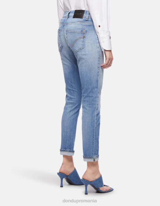femei blugi skinny monroe din denim elastic V84D99 îmbrăcăminte albastru DONDUP