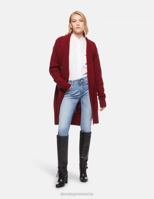 femei blugi skinny monroe din denim elastic V84D99 îmbrăcăminte albastru DONDUP
