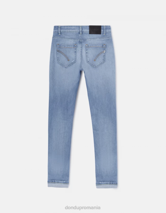 femei blugi skinny monroe din denim elastic V84D99 îmbrăcăminte albastru DONDUP