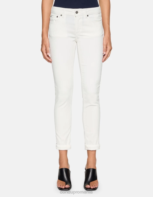 femei pantaloni skinny din catifea monroe V84D11 îmbrăcăminte burro DONDUP