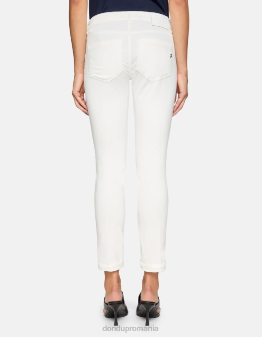 femei pantaloni skinny din catifea monroe V84D11 îmbrăcăminte burro DONDUP