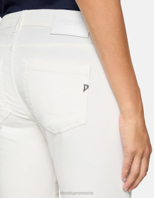 femei pantaloni skinny din catifea monroe V84D11 îmbrăcăminte burro DONDUP