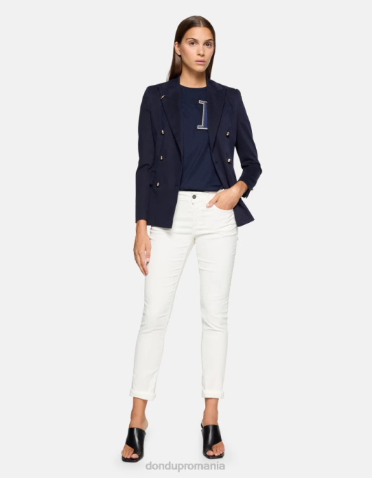 femei pantaloni skinny din catifea monroe V84D11 îmbrăcăminte burro DONDUP