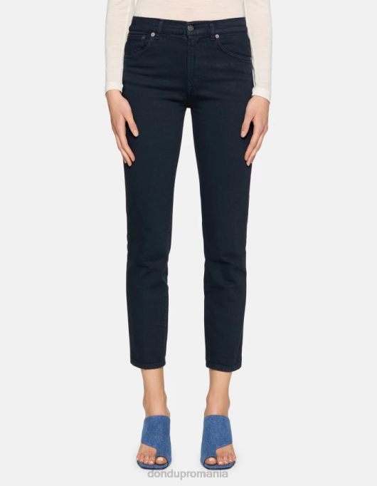 femei blugi daila slim-fit din denim bull stretch V84D1 îmbrăcăminte albastru marin DONDUP
