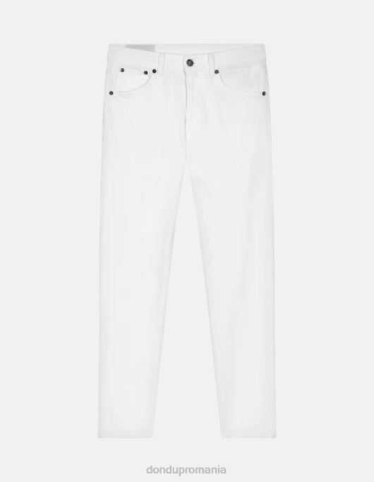 femei blugi daila slim-fit din denim bull stretch V84D2 îmbrăcăminte alb DONDUP