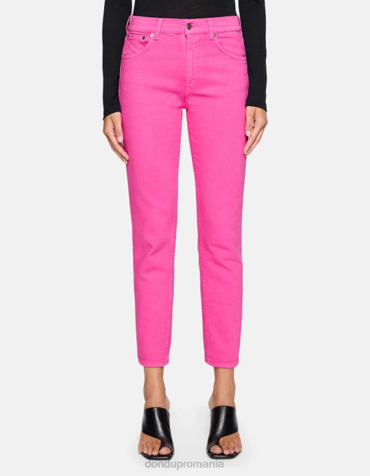 femei blugi daila slim-fit din denim bull stretch V84D3 îmbrăcăminte orhidee DONDUP
