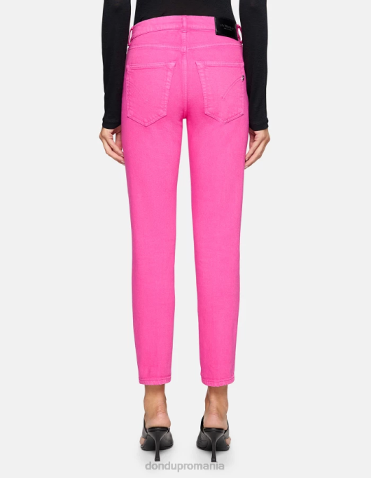 femei blugi daila slim-fit din denim bull stretch V84D3 îmbrăcăminte orhidee DONDUP