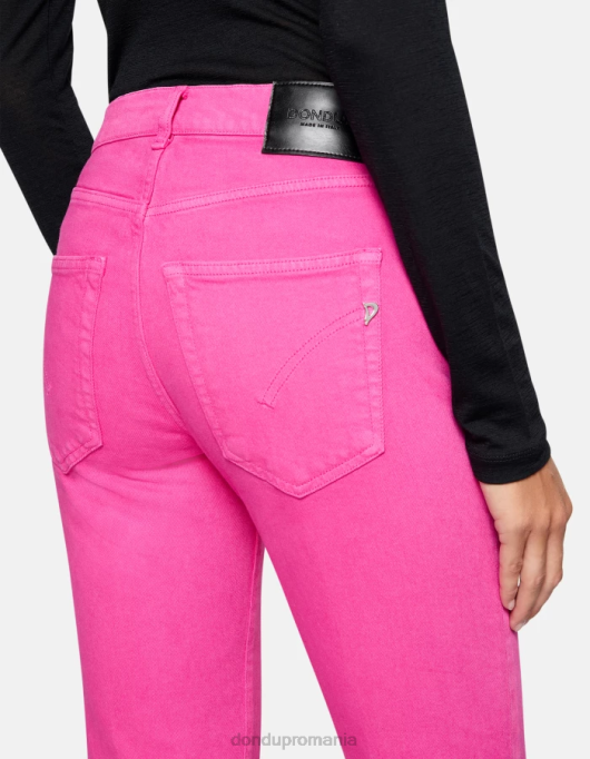femei blugi daila slim-fit din denim bull stretch V84D3 îmbrăcăminte orhidee DONDUP