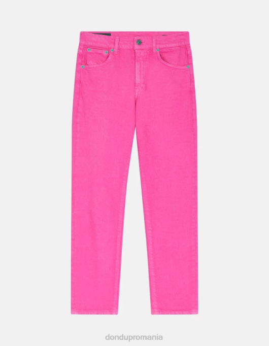 femei blugi daila slim-fit din denim bull stretch V84D3 îmbrăcăminte orhidee DONDUP