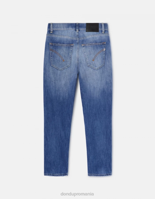 femei blugi daila slim-fit din denim stretch V84D63 îmbrăcăminte albastru DONDUP