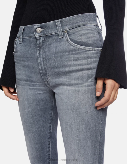 femei blugi daila slim-fit din denim stretch V84D80 îmbrăcăminte topo DONDUP