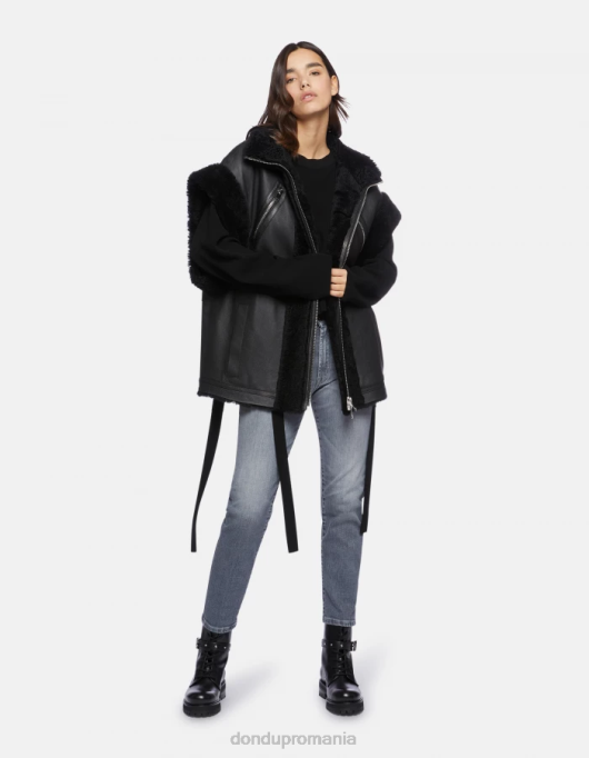 femei blugi daila slim-fit din denim stretch V84D80 îmbrăcăminte topo DONDUP