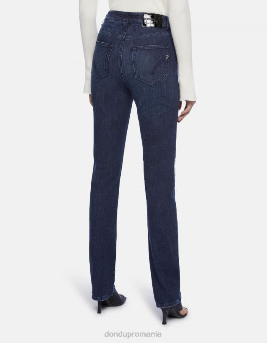 femei blugi marie slim-fit din denim stretch V84D49 îmbrăcăminte albastru DONDUP