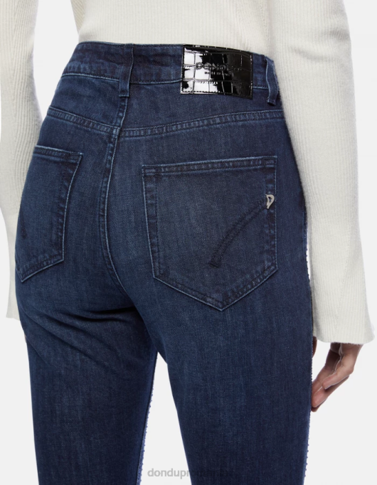 femei blugi marie slim-fit din denim stretch V84D49 îmbrăcăminte albastru DONDUP