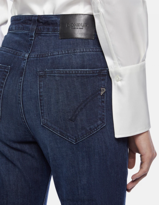 femei blugi marie slim-fit din denim stretch V84D54 îmbrăcăminte albastru DONDUP