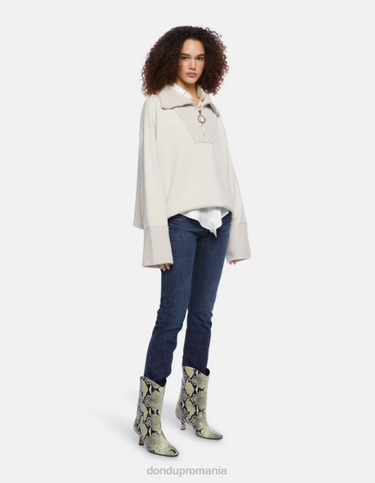 femei blugi marie slim-fit din denim stretch V84D54 îmbrăcăminte albastru DONDUP