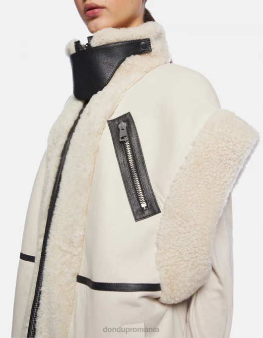 femei vestă largi din shearling V84D361 îmbrăcăminte burro DONDUP