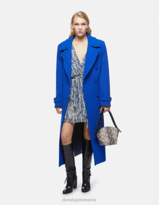 femei rochie scurtă de georgette V84D289 îmbrăcăminte burro DONDUP