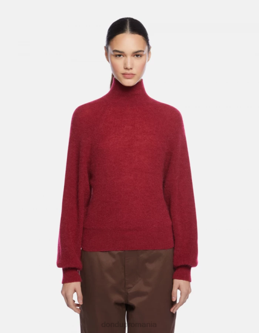 femei pulover din mohair cu decor obișnuit V84D304 îmbrăcăminte barbabietola DONDUP