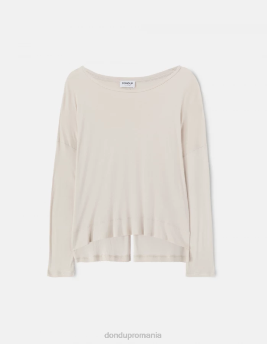 femei tricou interlock supradimensionat V84D447 îmbrăcăminte lievito DONDUP