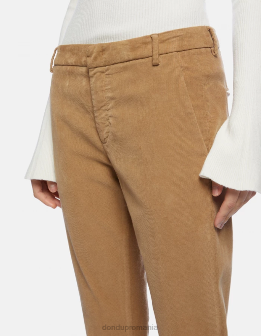 femei pantaloni lexi bootcut din catifea V84D121 îmbrăcăminte nisip DONDUP