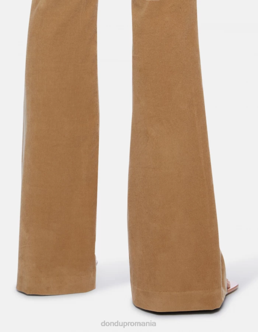 femei pantaloni lexi bootcut din catifea V84D121 îmbrăcăminte nisip DONDUP