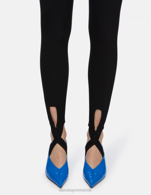 femei jambiere din jersey amy V84D144 îmbrăcăminte negru DONDUP