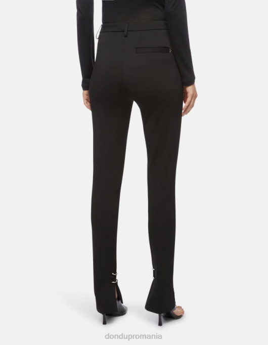 femei pantaloni din jerse super skinny suzi V84D124 îmbrăcăminte negru DONDUP