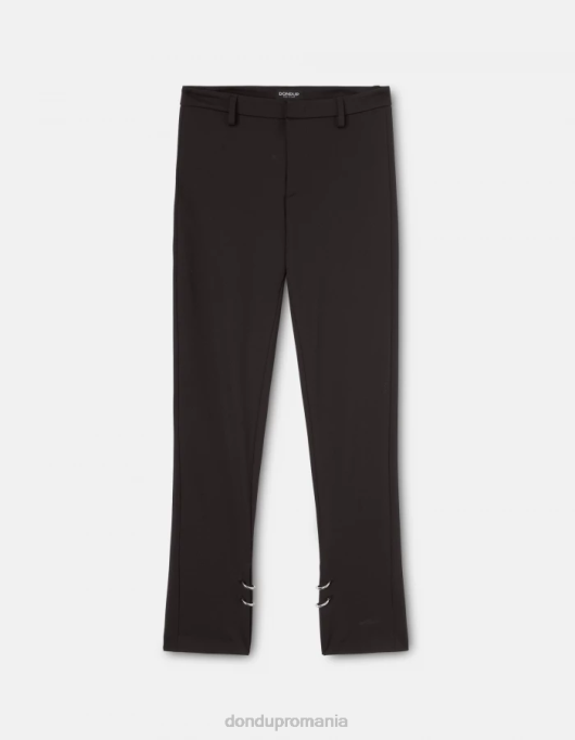 femei pantaloni din jerse super skinny suzi V84D124 îmbrăcăminte negru DONDUP