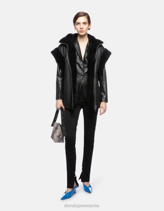 femei pantaloni din jerse super skinny suzi V84D124 îmbrăcăminte negru DONDUP