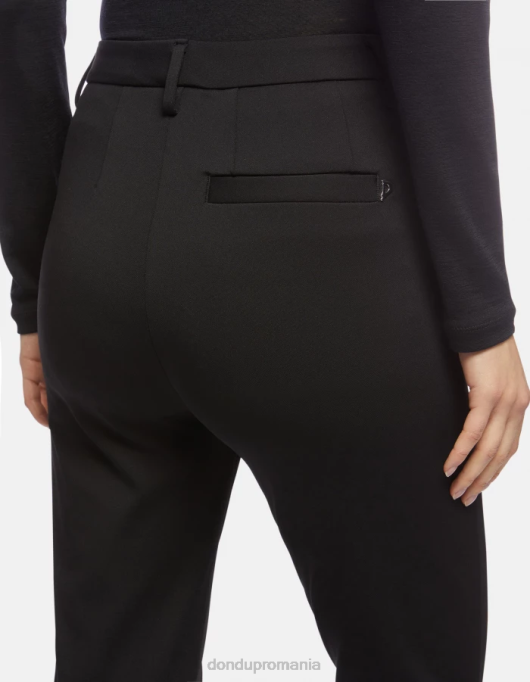femei pantaloni din jerse super skinny suzi V84D124 îmbrăcăminte negru DONDUP