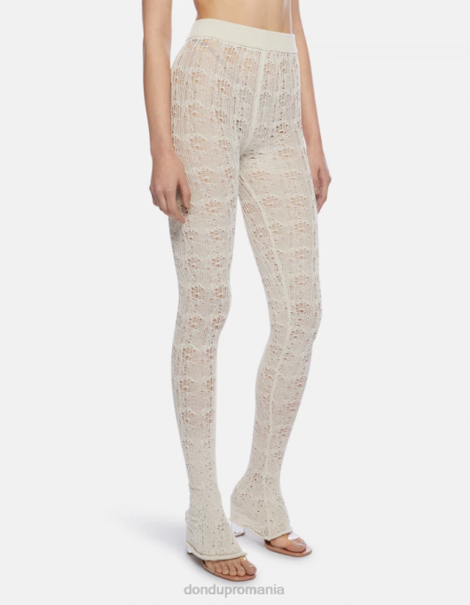 femei pantaloni super skinny din dantelă V84D173 îmbrăcăminte burro DONDUP