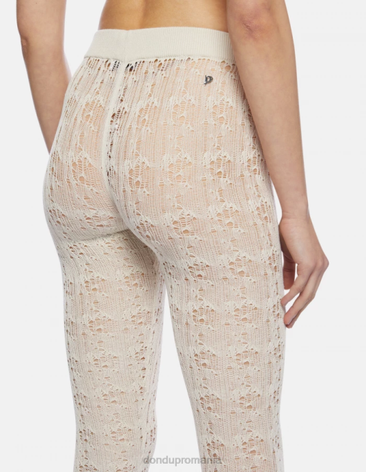 femei pantaloni super skinny din dantelă V84D173 îmbrăcăminte burro DONDUP