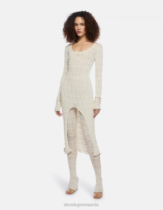 femei pantaloni super skinny din dantelă V84D173 îmbrăcăminte burro DONDUP