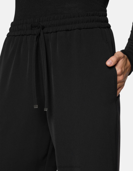 femei Joggeri marisol din gabardina V84D151 îmbrăcăminte negru DONDUP