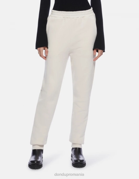 femei pantaloni de jogging din fleece cu fiti regulate V84D140 îmbrăcăminte lievito DONDUP