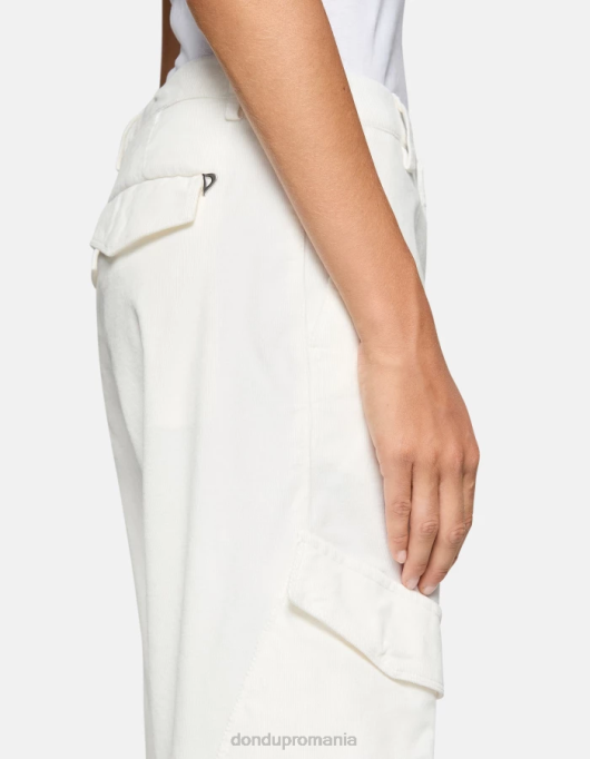 femei camila pantaloni largi din catifea V84D209 îmbrăcăminte burro DONDUP