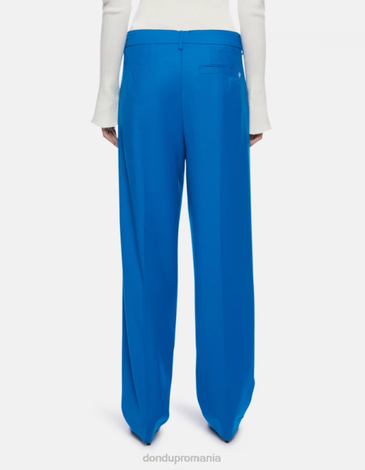 femei pantaloni largi de flanel daly V84D194 îmbrăcăminte turcoaz DONDUP