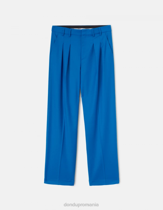 femei pantaloni largi de flanel daly V84D194 îmbrăcăminte turcoaz DONDUP