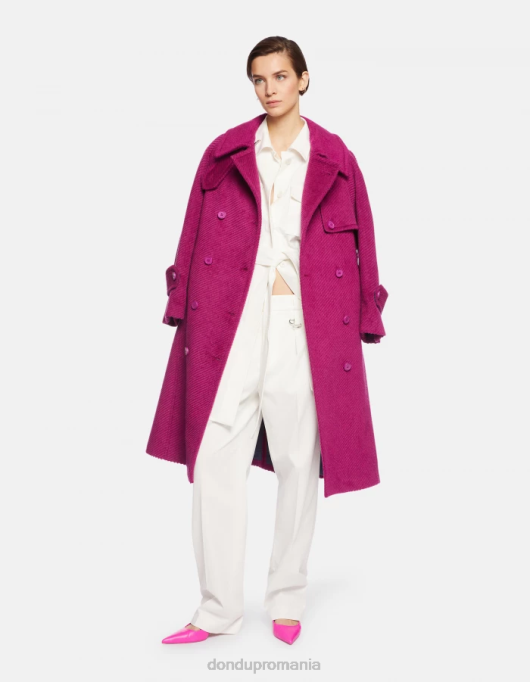 femei pantaloni largi din bumbac kylie V84D213 îmbrăcăminte alabastru DONDUP