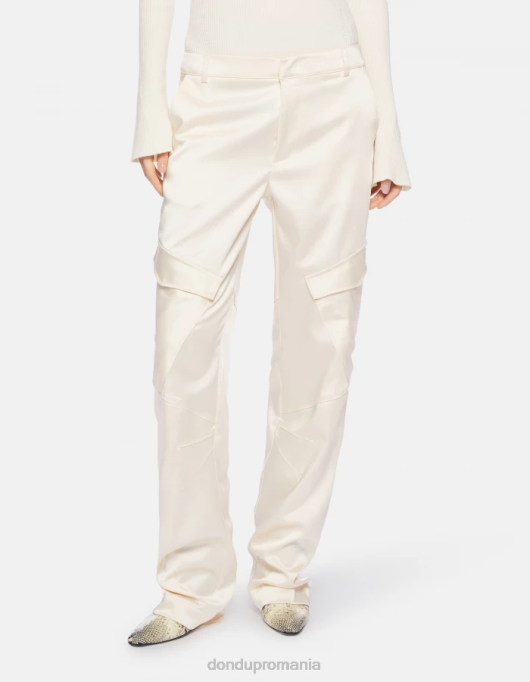 femei pantaloni largi din satin camila V84D198 îmbrăcăminte burro DONDUP