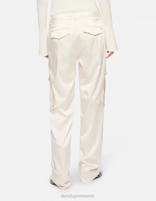 femei pantaloni largi din satin camila V84D198 îmbrăcăminte burro DONDUP