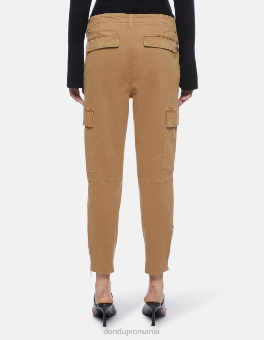 femei pantaloni cargo din bumbac eve V84D162 îmbrăcăminte nisip DONDUP