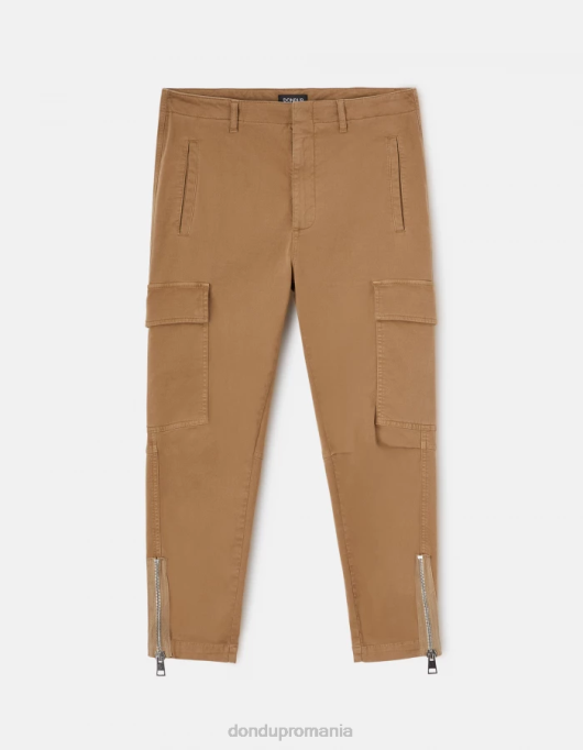 femei pantaloni cargo din bumbac eve V84D162 îmbrăcăminte nisip DONDUP