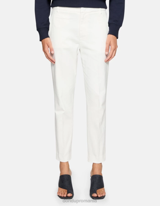 femei pantaloni ariel din bumbac de 27 inchi, de culoare morcov V84D166 îmbrăcăminte alabastru DONDUP