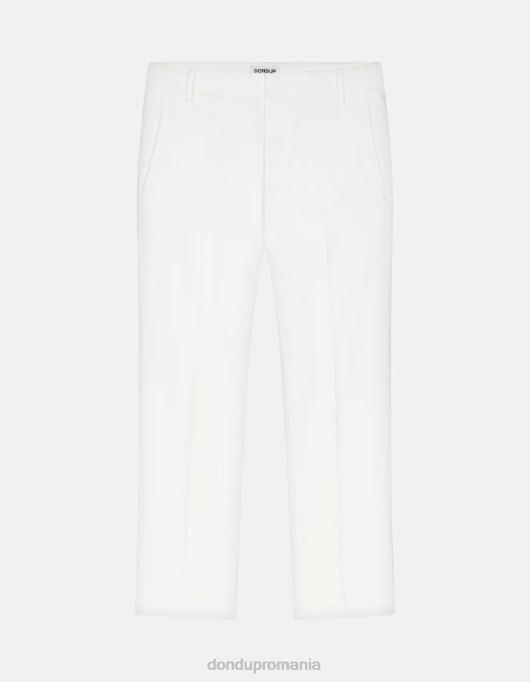 femei pantaloni ariel din bumbac de 27 inchi, de culoare morcov V84D166 îmbrăcăminte alabastru DONDUP