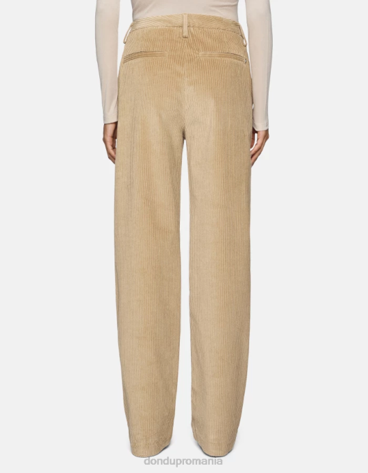 femei pantaloni largi din catifea joan V84D132 îmbrăcăminte lievito DONDUP