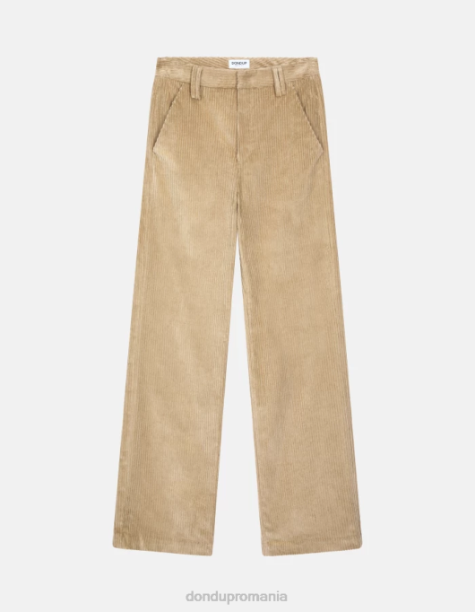 femei pantaloni largi din catifea joan V84D132 îmbrăcăminte lievito DONDUP